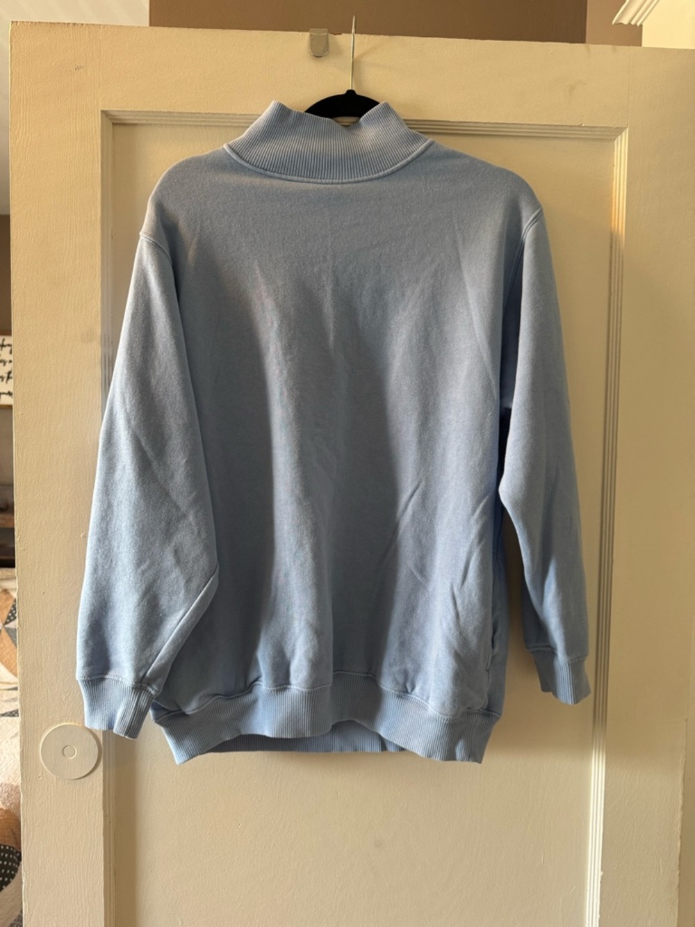 Aerie size XS mock neck baby blue sweatshirt